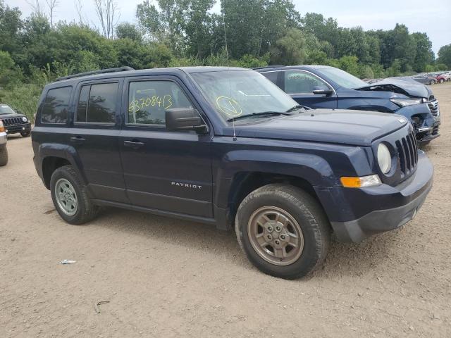 1C4NJRBB7ED810652 - 2014 JEEP PATRIOT SPORT BLUE photo 4