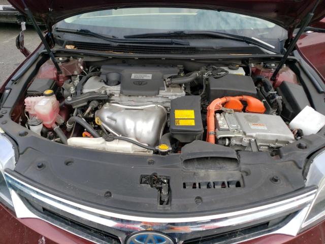 4T1BD1EB0EU024324 - 2014 TOYOTA AVALON HYBRID BURGUNDY photo 11