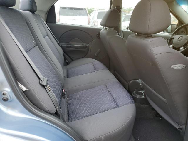 KL1TD56626B532882 - 2006 CHEVROLET AVEO BASE BLUE photo 10