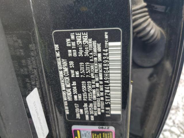 5XYZW4LA9HG489344 - 2017 HYUNDAI SANTA FE S BLACK photo 13