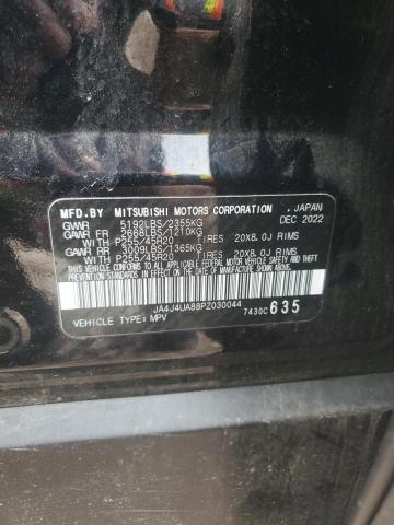 JA4J4UA88PZ030044 - 2023 MITSUBISHI OUTLANDER SE BLACK photo 13