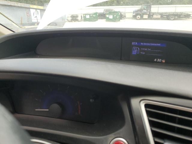 19XFB2F91FE005620 - 2015 HONDA CIVIC EXL თეთრი ფოტო 9