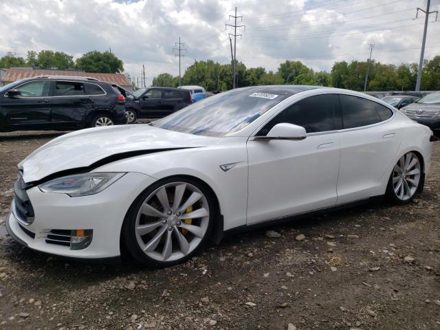 5YJSA1CN0DFP13619 - 2013 TESLA MODEL S Սպիտակ լուսանկար 1