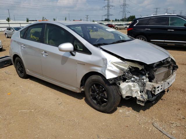 JTDKN3DU4C5493794 - 2012 TOYOTA PRIUS SILVER photo 4