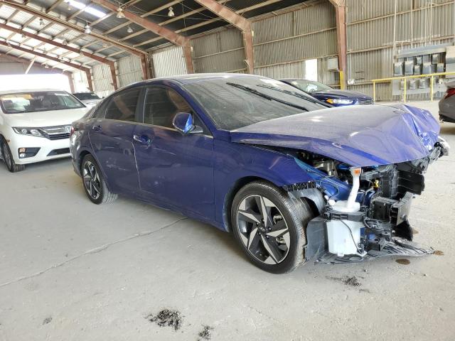 KMHLP4AG2PU494095 - 2023 HYUNDAI ELANTRA LIMITED BLUE photo 4