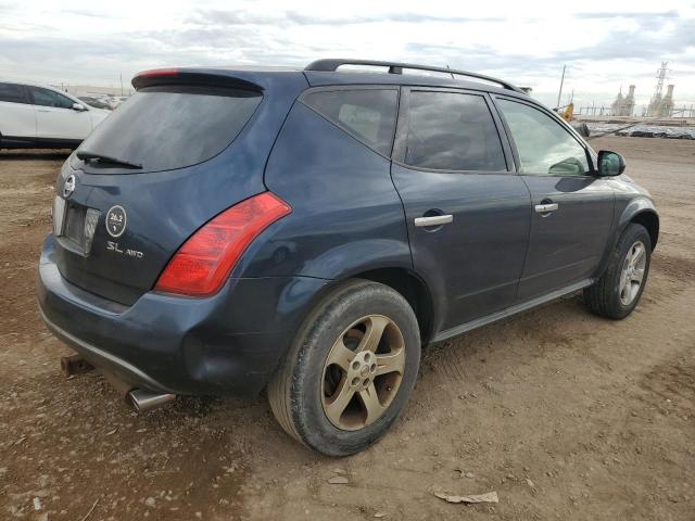 JN8AZ08W35W444453 - 2005 NISSAN MURANO SL BLUE photo 3