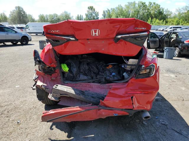2HGFE2F51NH521629 - 2022 HONDA CIVIC SPORT Qırmızı foto 6