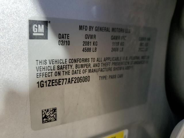 1G1ZE5E77AF206080 - 2010 CHEVROLET MALIBU LTZ 银色 照片 12