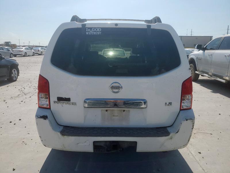 5N1AR18U76C673748 - 2006 NISSAN PATHFINDER LE WHITE photo 6