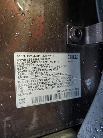 WA1LAAF72JD026009 - 2018 AUDI Q7 PREMIUM PLUS Braun Foto 13