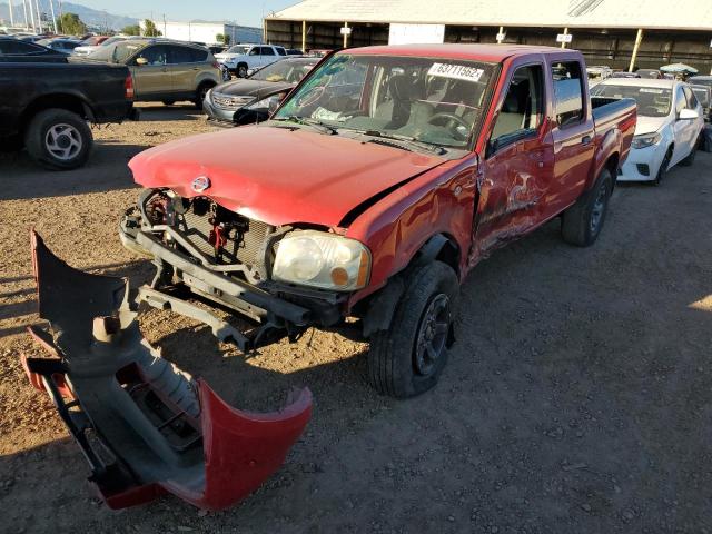 1N6ED27TX4C404902 - 2004 NISSAN FRONTIER CREW CAB XE V6 RED photo 2