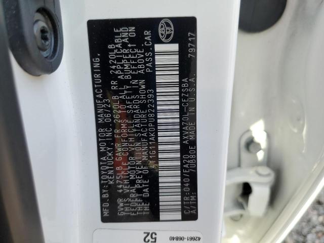 4T1G11AK0PU822393 - 2023 TOYOTA CAMRY SE NIGHT SHADE WHITE photo 13