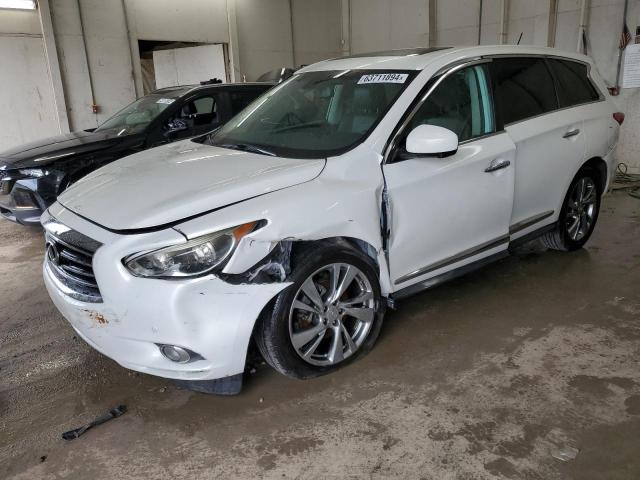 5N1AL0MN0DC309033 - 2013 INFINITI JX35 WHITE photo 1