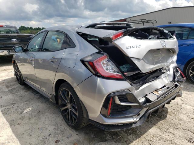 SHHFK7H46MU416161 - 2021 HONDA CIVIC SPORT SILVER photo 2
