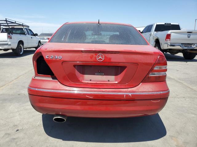 WDBRF52H46A894124 - 2006 MERCEDES-BENZ C 230 RED photo 6