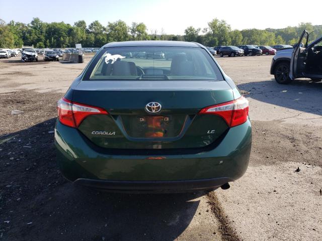 5YFBURHE9EP099948 - 2014 TOYOTA COROLLA L GREEN photo 6