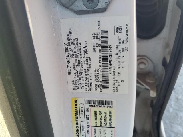 3LN6L2G9XER819442 - 2014 LINCOLN MKZ WHITE photo 12