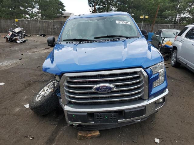 1FTFX1EG2FKE86390 - 2015 FORD F150 SUPER CAB BLUE photo 5