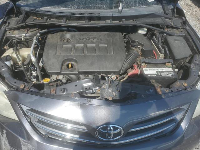 5YFBU4EE4DP139875 - 2013 TOYOTA COROLLA BASE Gris photo 11