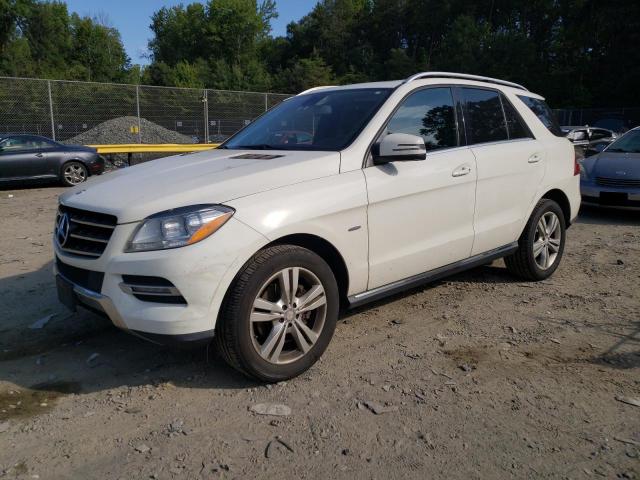 4JGDA5HB0CA031101 - 2012 MERCEDES-BENZ ML 350 4MATIC WHITE photo 1