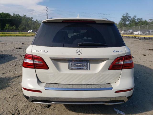 4JGDA5HB0CA031101 - 2012 MERCEDES-BENZ ML 350 4MATIC WHITE photo 6