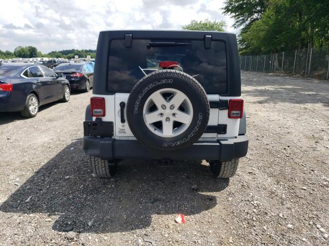 1C4BJWDG3EL157446 - 2014 JEEP WRANGLER U SPORT WHITE photo 6