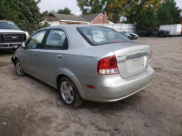 KL1TD52615B459766 - 2005 CHEVROLET AVEO BASE Gümüş foto 3