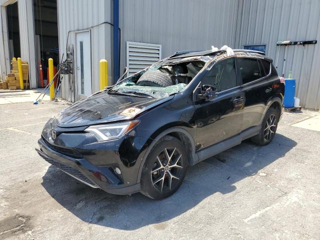 2T3NFREV8JW464177 - 2018 TOYOTA RAV4 SE BLACK photo 1