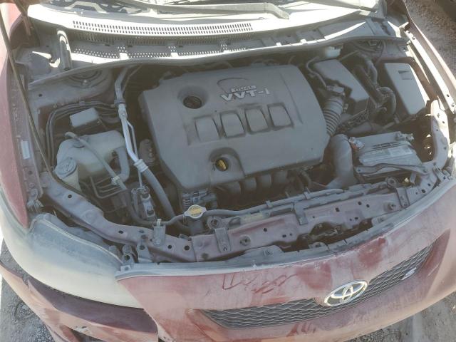 1NXBU40E99Z070761 - 2009 TOYOTA COROLLA BASE Rouge photo 11