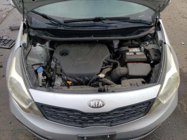 KNADM4A30D6138126 - 2013 KIA RIO LX SILVER photo 11