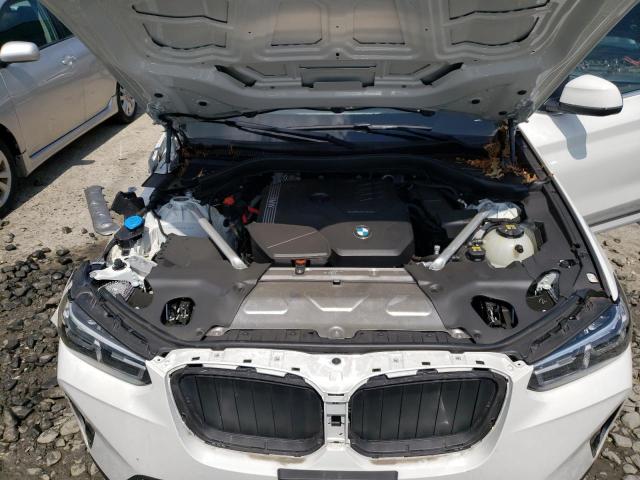 5UX53DP02N9N32149 - 2022 BMW X3 XDRIVE30I WHITE photo 11