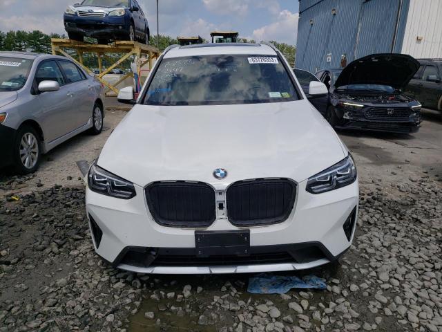 5UX53DP02N9N32149 - 2022 BMW X3 XDRIVE30I WHITE photo 5