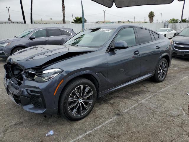 5UXCY6C07N9M65218 - 2022 BMW X6 XDRIVE40I GRAY photo 1