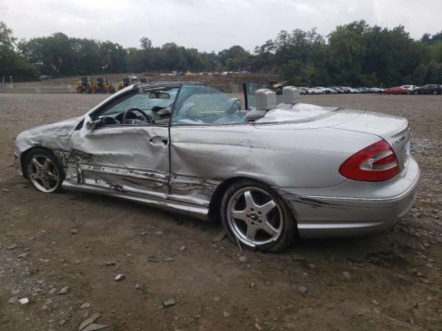 WDBTK75G44T007462 - 2004 MERCEDES-BENZ CLK 500 SILVER photo 2