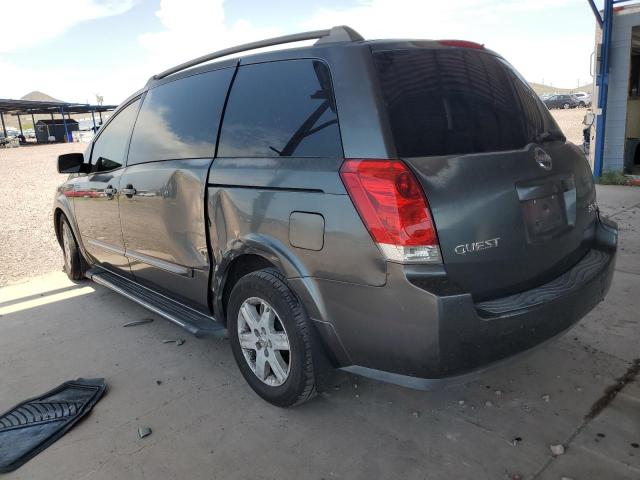 5N1BV28U65N134871 - 2005 NISSAN QUEST S GRAY photo 2