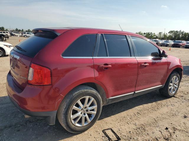 2FMDK3KC6EBA51167 - 2014 FORD EDGE LIMITED RED photo 3