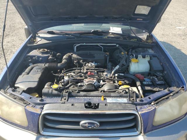 JF1SG656X4G733356 - 2004 SUBARU FORESTER 2.5XS Azul foto 11