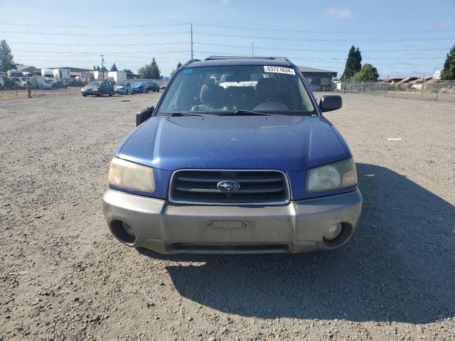 JF1SG656X4G733356 - 2004 SUBARU FORESTER 2.5XS Azul foto 5