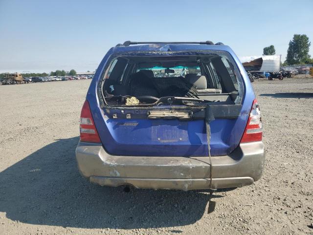 JF1SG656X4G733356 - 2004 SUBARU FORESTER 2.5XS Azul foto 6