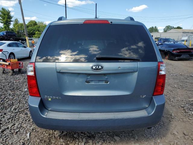 KNDMB233096315176 - 2009 KIA SEDONA EX BLUE photo 6