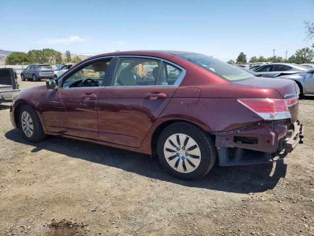 1HGCP2F32CA046385 - 2012 HONDA ACCORD LX BURGUNDY photo 2