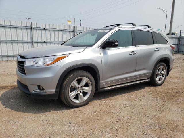 5TDDKRFH7FS161867 - 2015 TOYOTA HIGHLANDER LIMITED SILVER photo 1