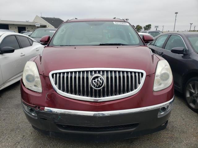 5GAKVCED9BJ220209 - 2011 BUICK ENCLAVE CXL RED photo 5