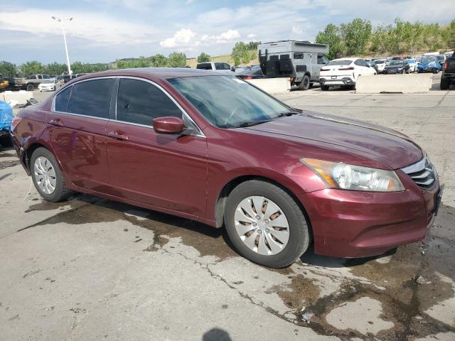 1HGCP2F35CA173213 - 2012 HONDA ACCORD LX BURGUNDY photo 4