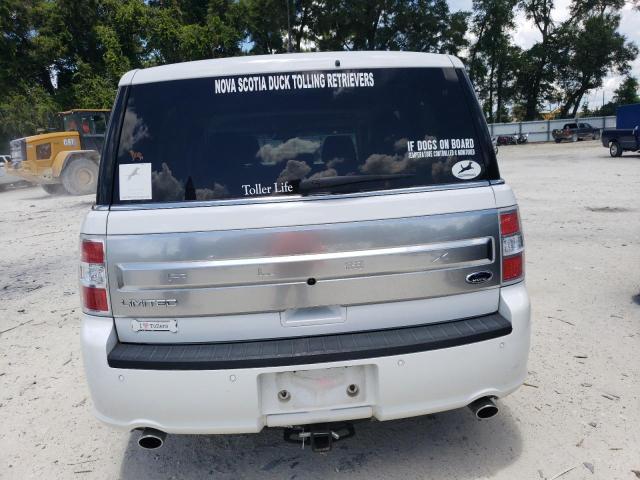 2FMGK5D81KBA04013 - 2019 FORD FLEX LIMITED WHITE photo 6