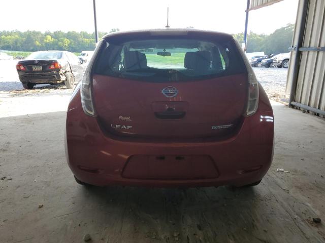 1N4AZ0CP0FC314196 - 2015 NISSAN LEAF S BURGUNDY photo 6