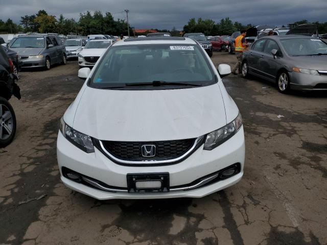 19XFB2F91DE269191 - 2013 HONDA CIVIC EXL WHITE photo 5