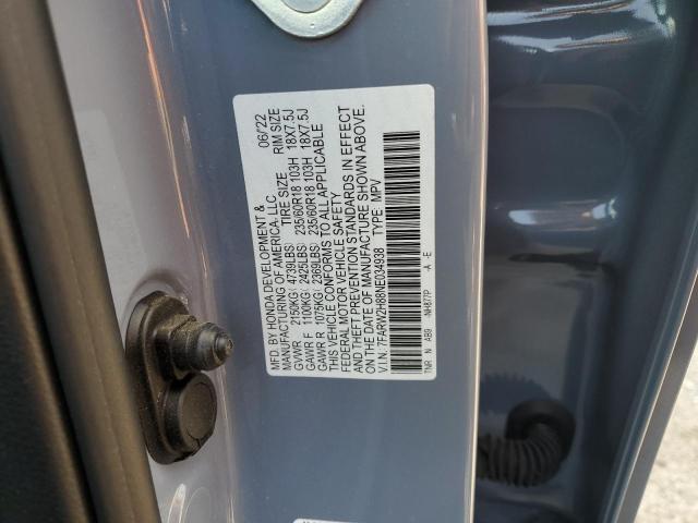 7FARW2H88NE034938 - 2022 HONDA CR-V EXL BLUE photo 12