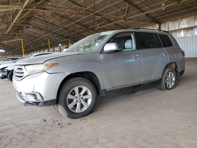 5TDZK3EH8DS138390 - 2013 TOYOTA HIGHLANDER BASE SILVER photo 1