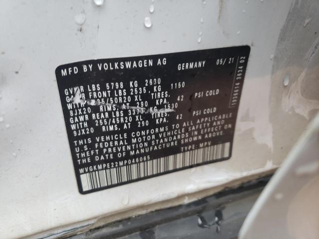 WVGKMPE22MP046065 - 2021 VOLKSWAGEN ID.4 PRO S 白色 照片 12